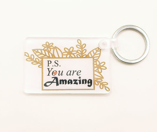 YOU ARE AMAZING ACRYLIC KEYCHAIN