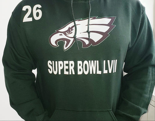 EAGLES SUPER BOWL LVII HOODIES