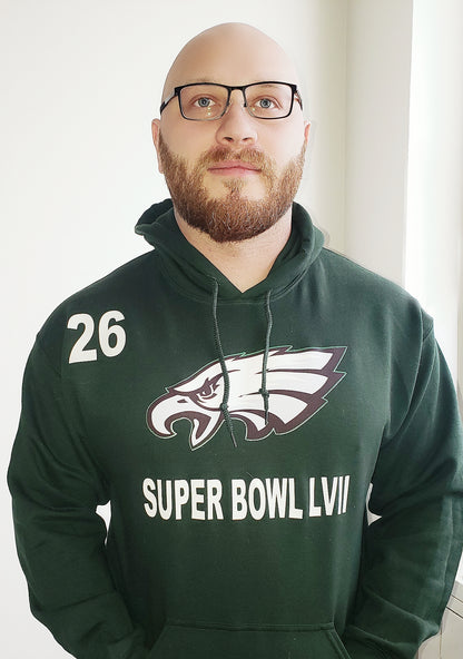 EAGLES SUPER BOWL LVII HOODIES